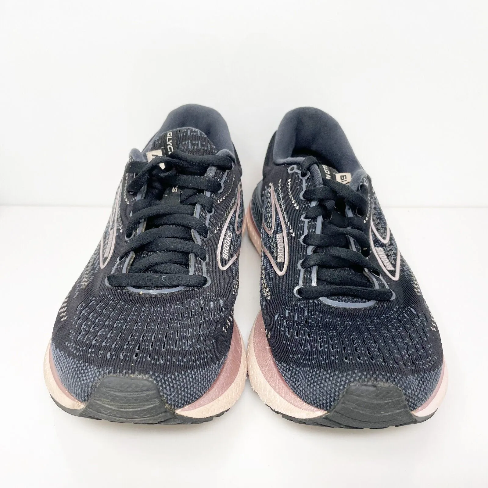 Brooks Womens Glycerin GTS 19 1203441B074 Black Running Shoes Sneakers Sz 6.5 B