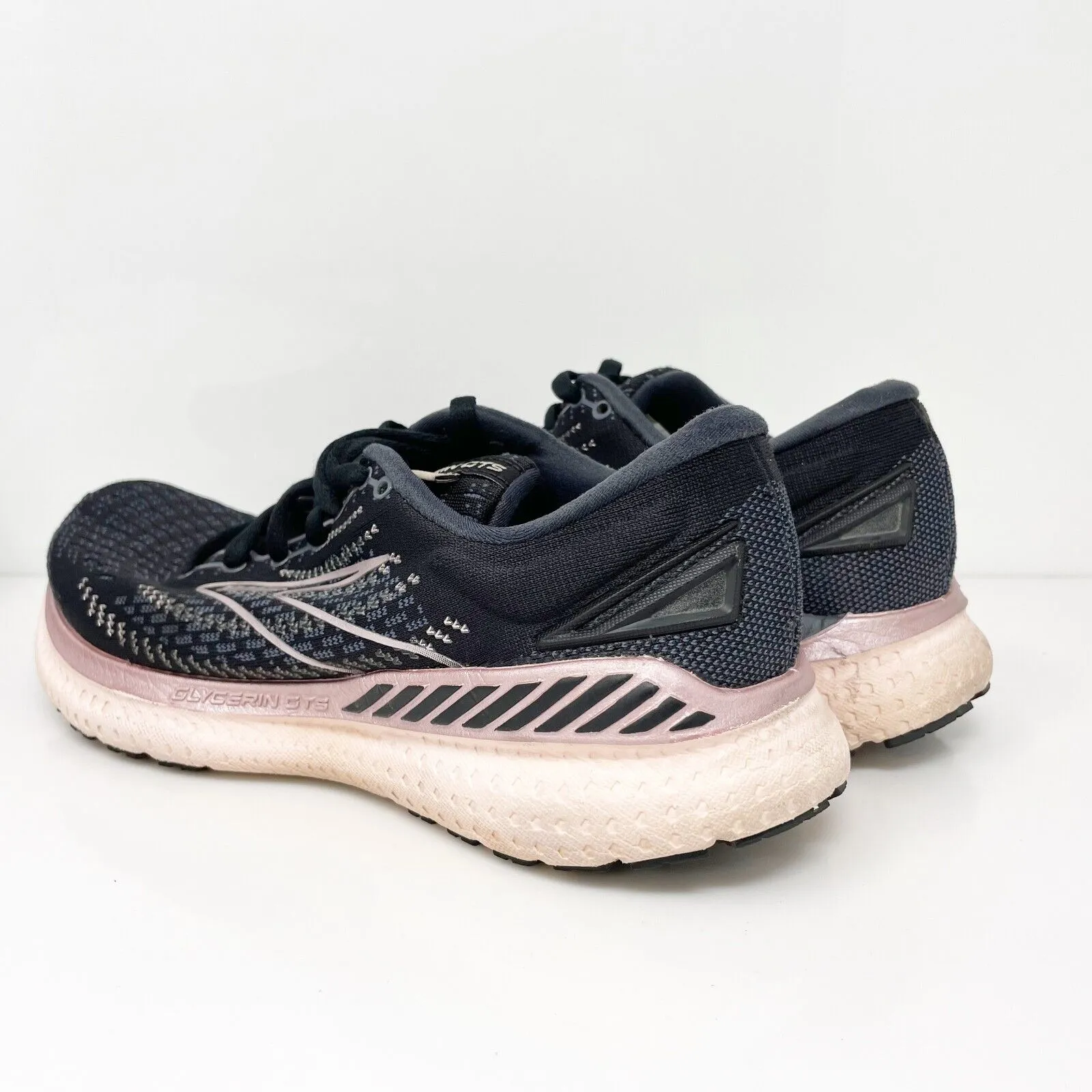 Brooks Womens Glycerin GTS 19 1203441B074 Black Running Shoes Sneakers Sz 6.5 B