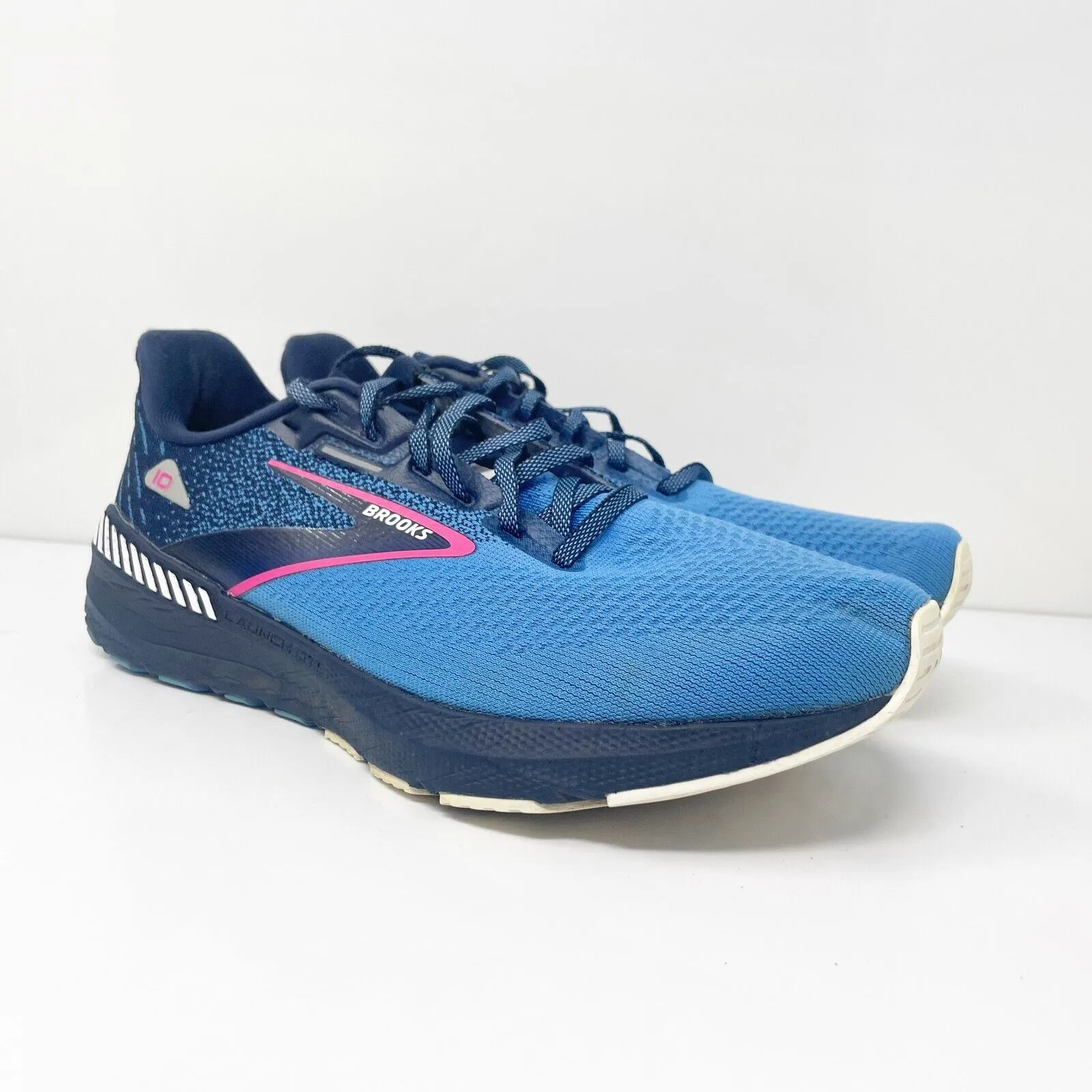 Brooks Womens Launch GTS 10 1203991B441 Blue Running Shoes Sneakers Size 11 B