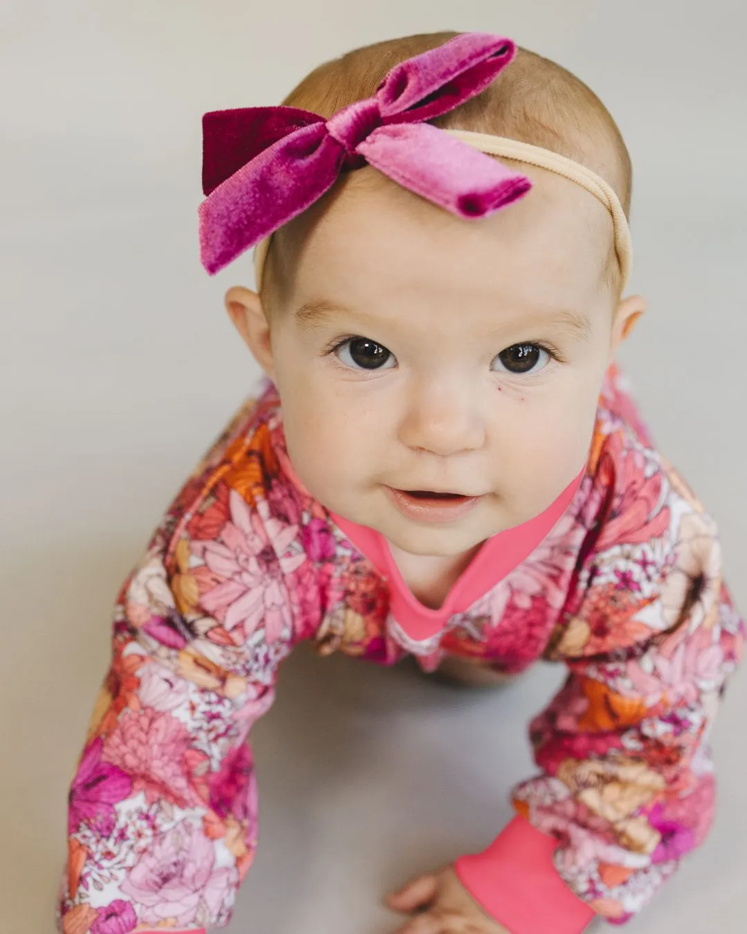 Bubble Romper | Pink Flowers