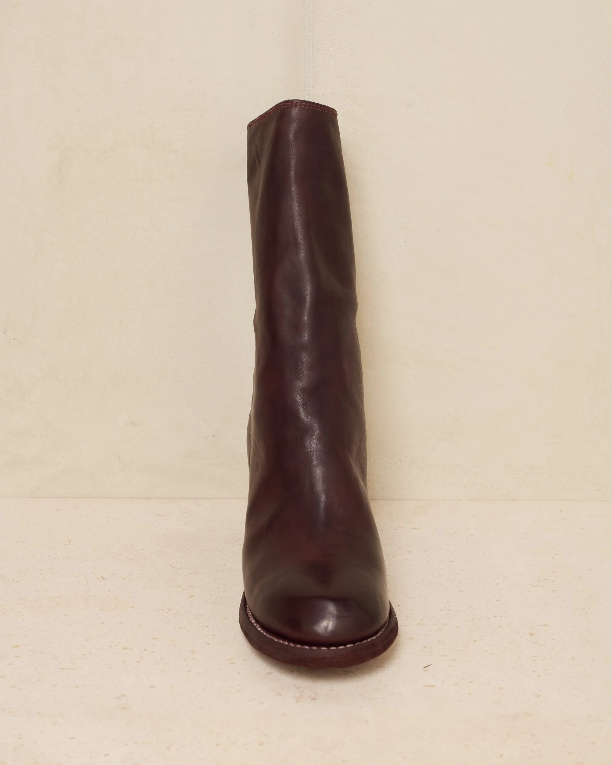 Burgundy M88 High Heel Boots