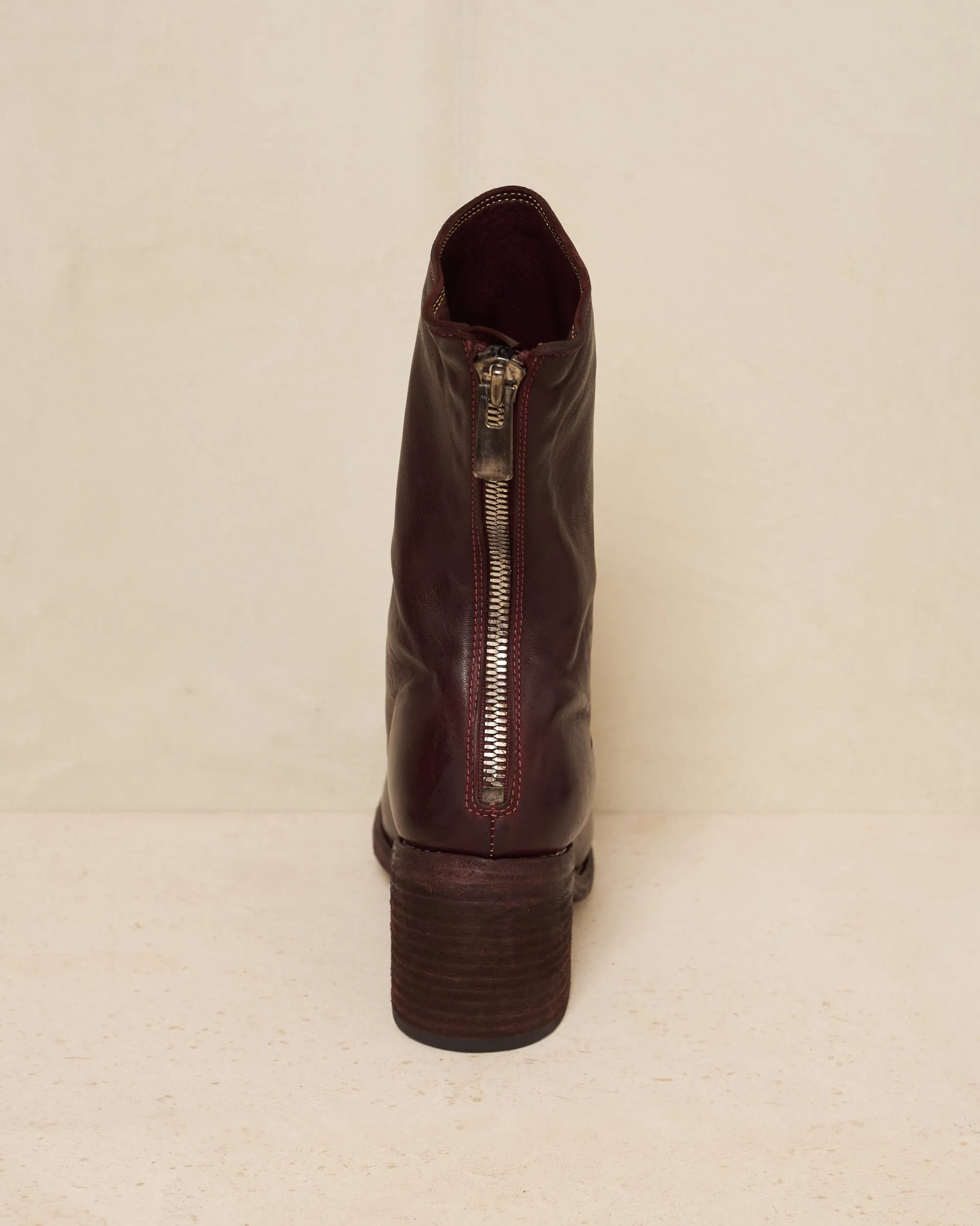 Burgundy M88 High Heel Boots