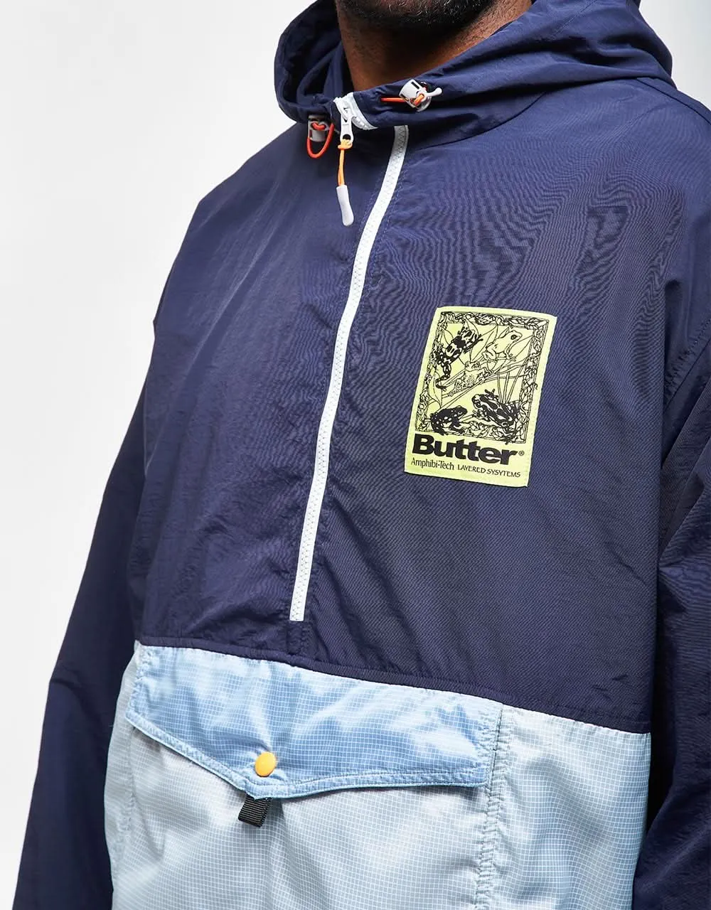 Butter Goods Ripstop Paneled Jacket - Navy