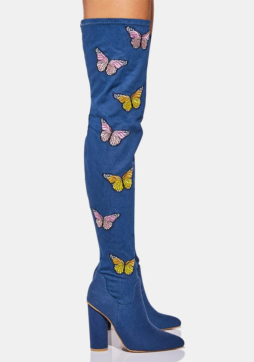 Butterfly Effect Denim Boots