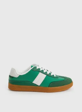 Buy Green Retro Low Profile Trainers 5 | Trainers | Tu