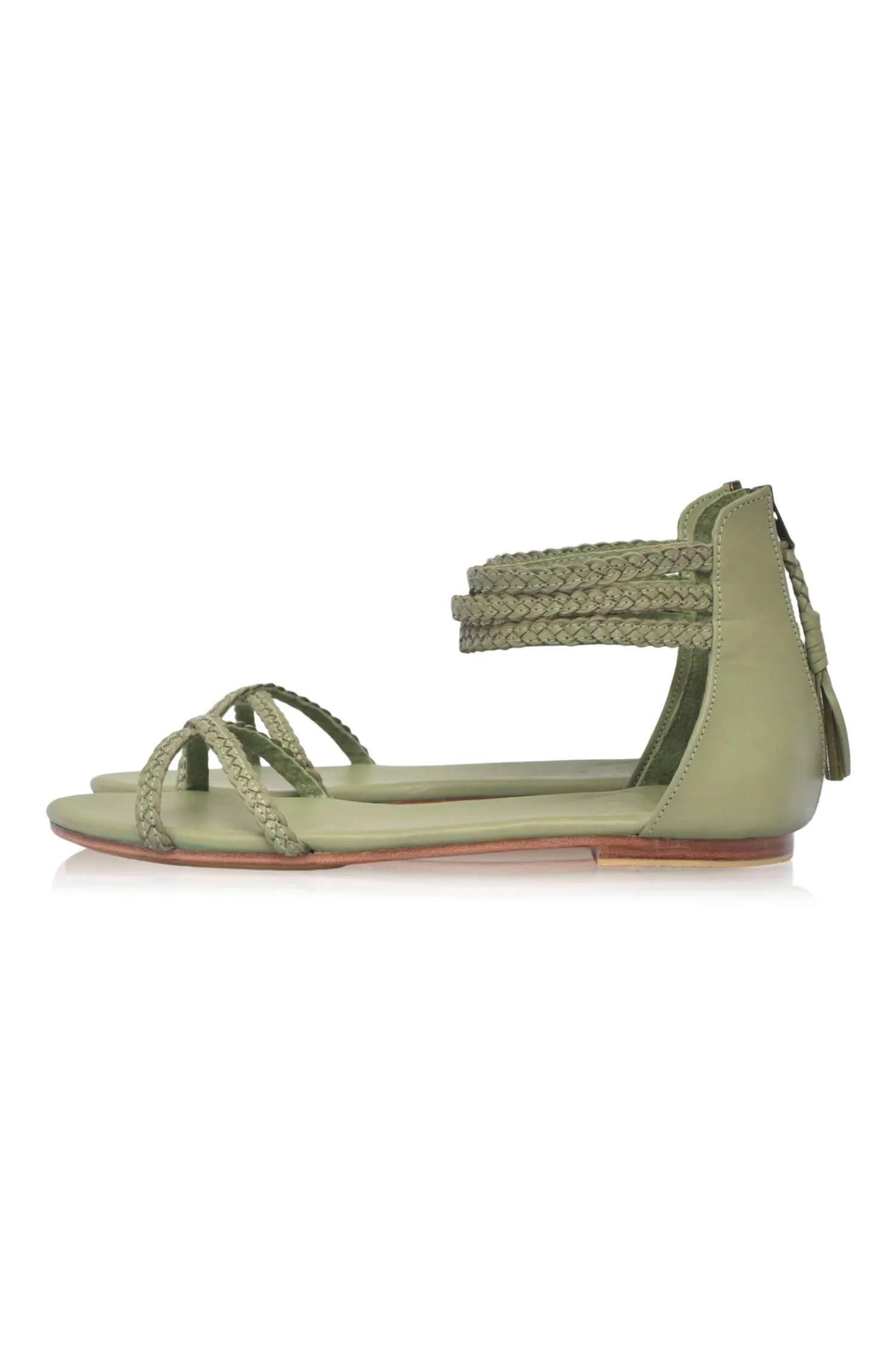 Leather Thong Sandals: Calypso Style