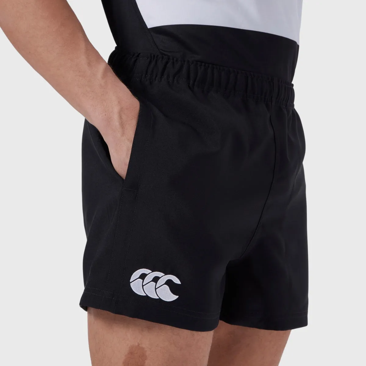 Canterbury Men's Drill Rugby Shorts With Pockets Black