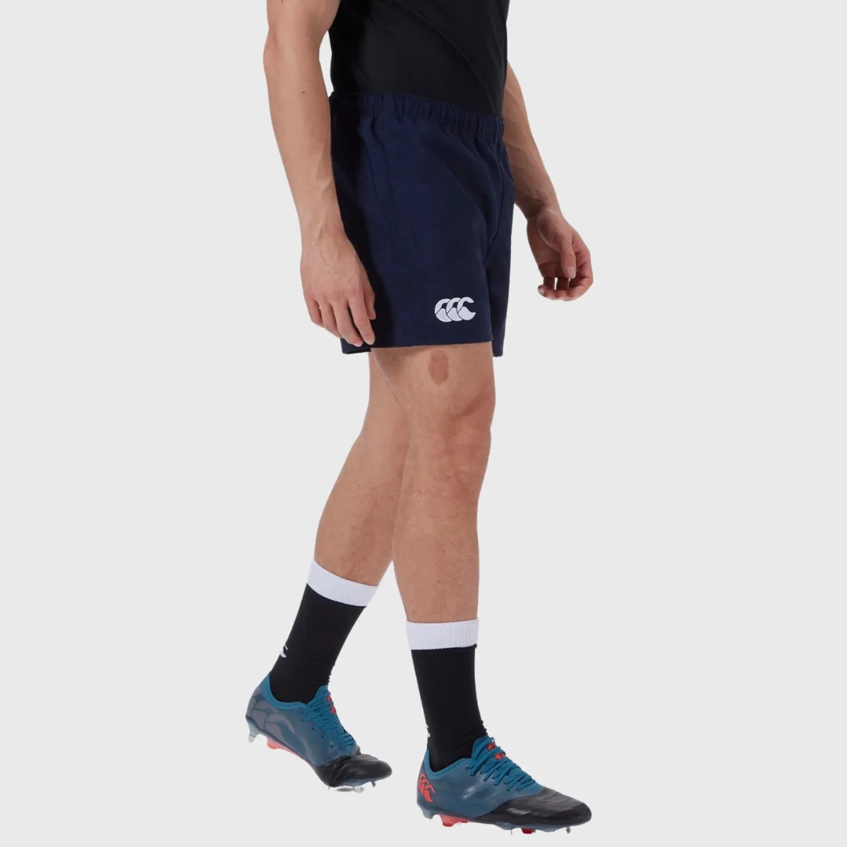 Canterbury Men's Drill Rugby Shorts With Pockets Navy