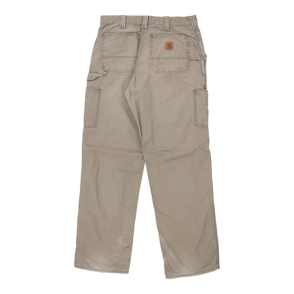 Carhartt Carpenter Trousers - 32W 32L Brown Cotton