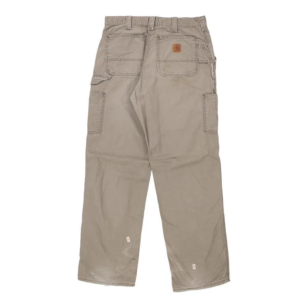 Carhartt Carpenter Trousers - 32W 32L Brown Cotton