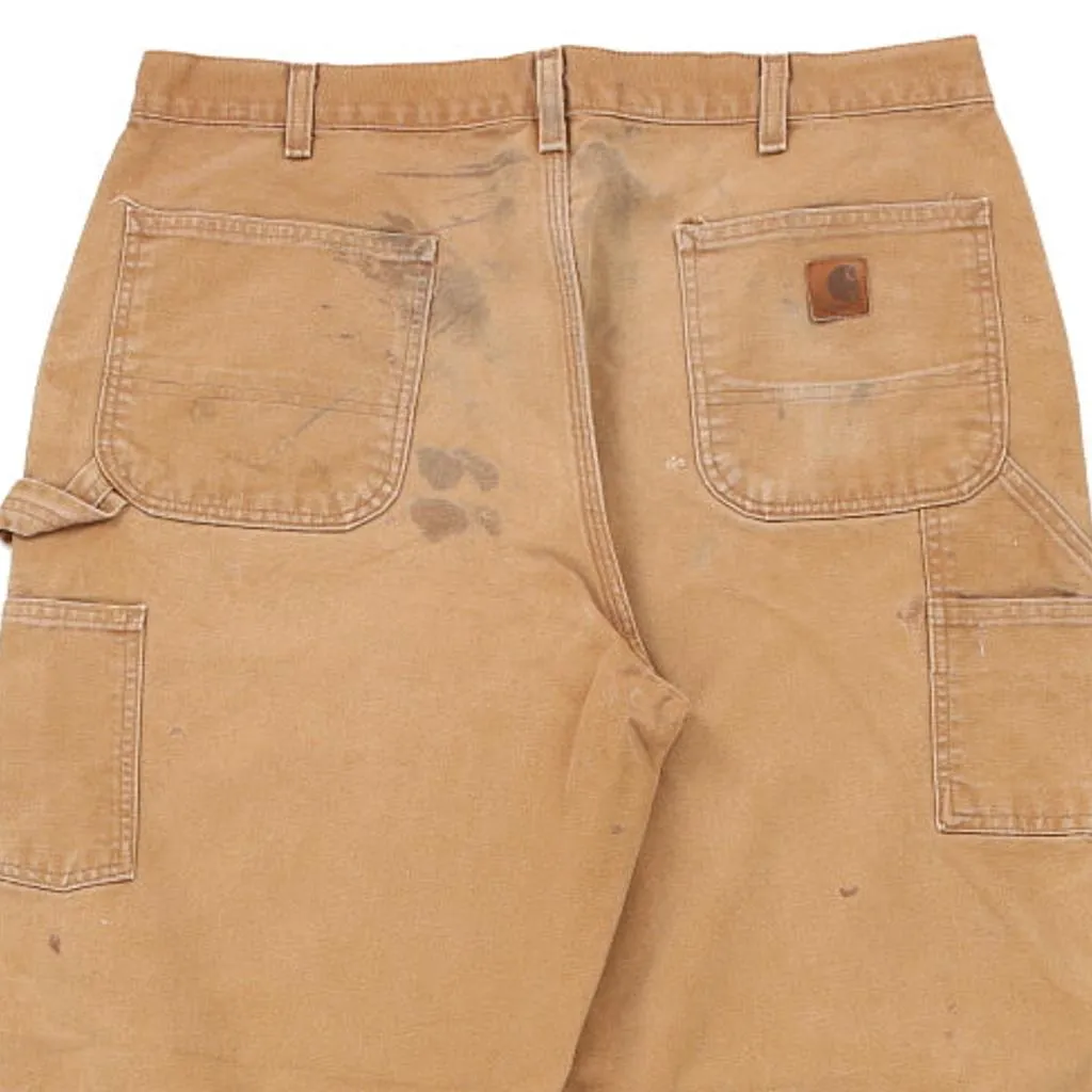 Carhartt Carpenter Trousers - 38W 32L Brown Cotton