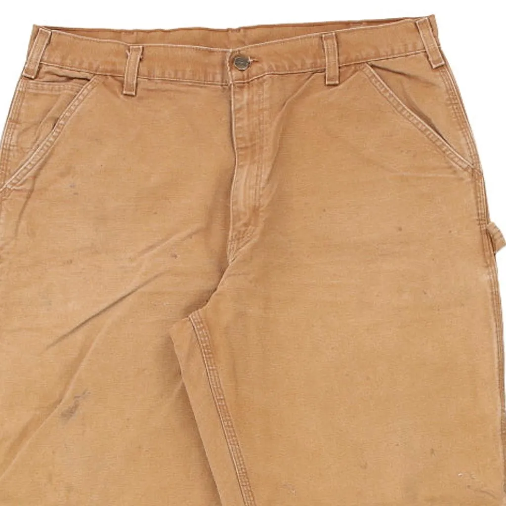 Carhartt Carpenter Trousers - 38W 32L Brown Cotton