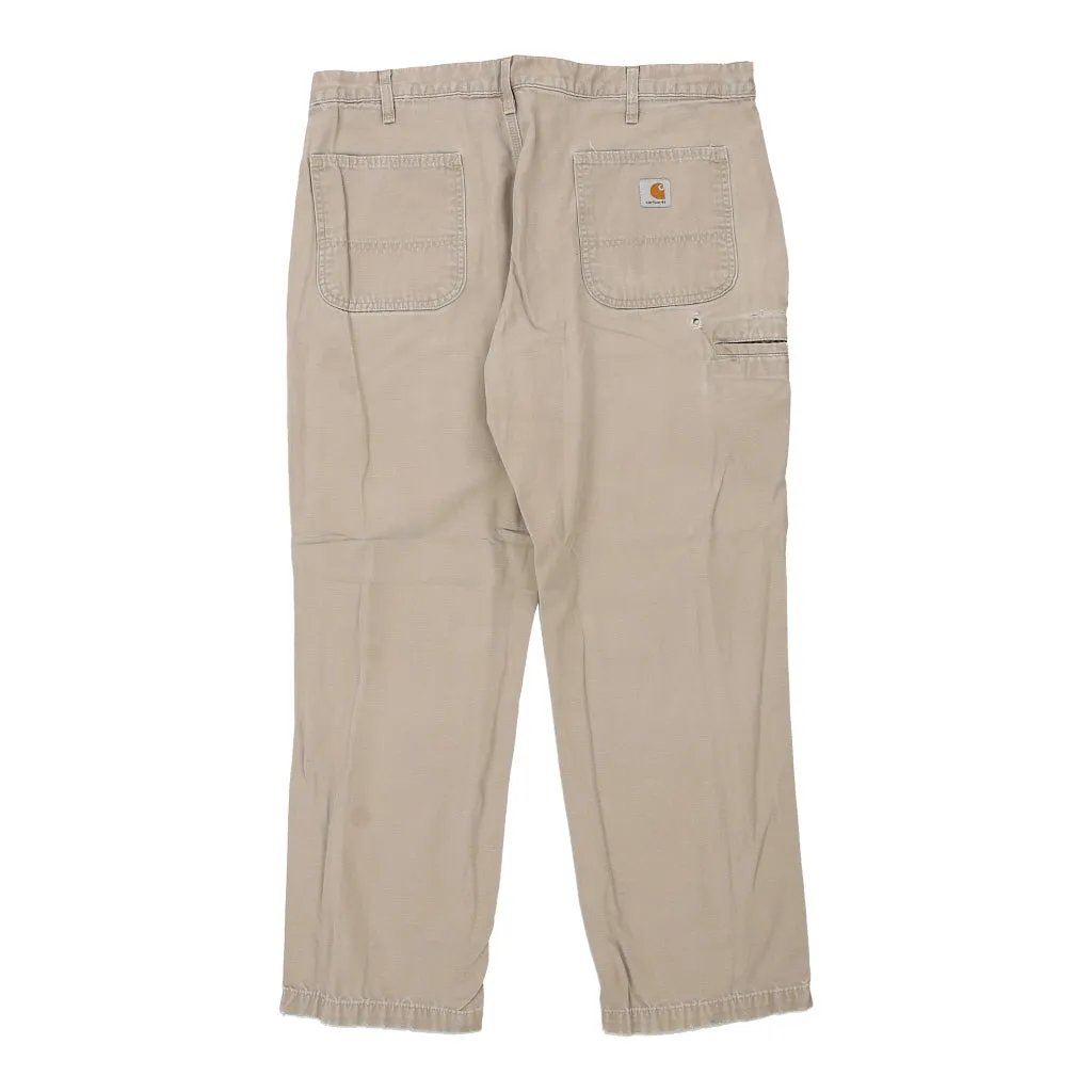 Carhartt Trousers - 38W 30L Beige Cotton