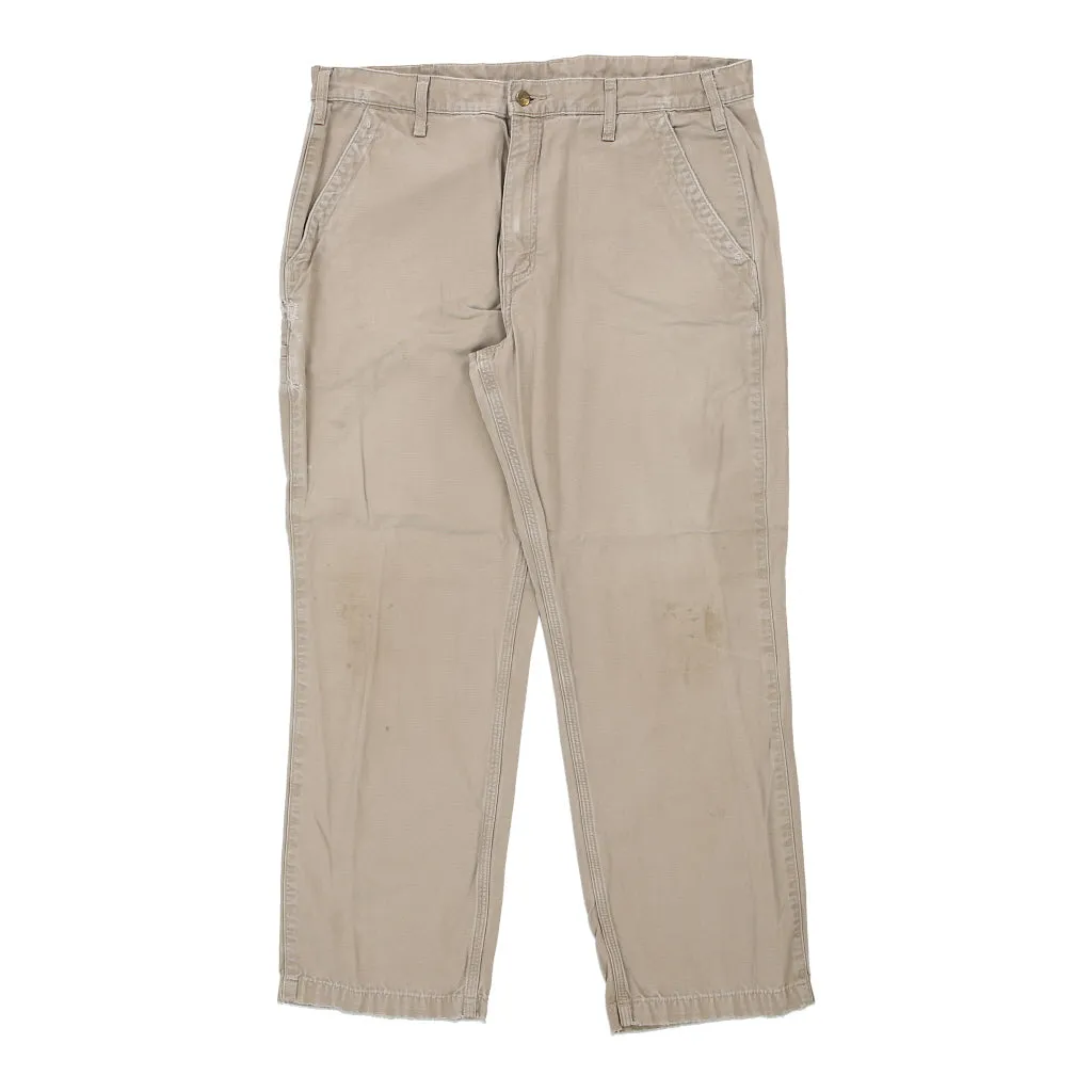 Carhartt Trousers - 38W 30L Beige Cotton