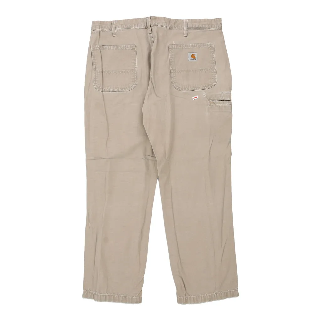 Carhartt Trousers - 38W 30L Beige Cotton