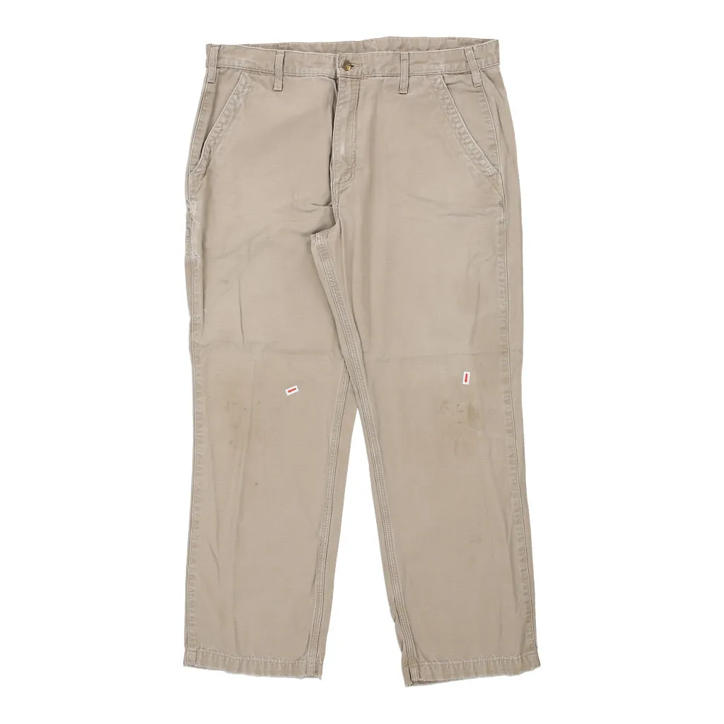 Carhartt Trousers - 38W 30L Beige Cotton