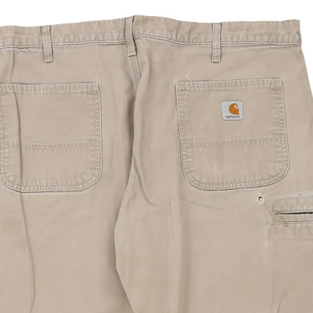 Carhartt Trousers - 38W 30L Beige Cotton