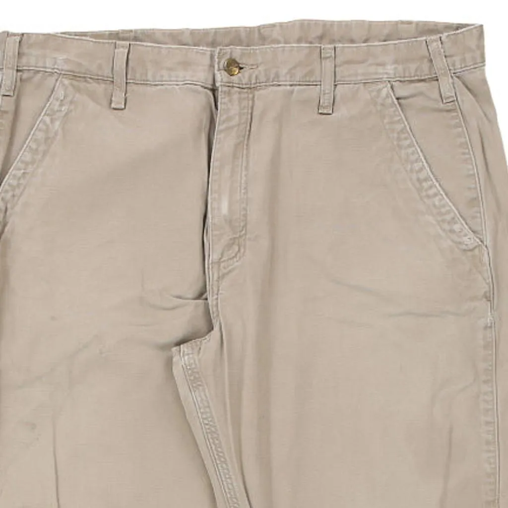 Carhartt Trousers - 38W 30L Beige Cotton