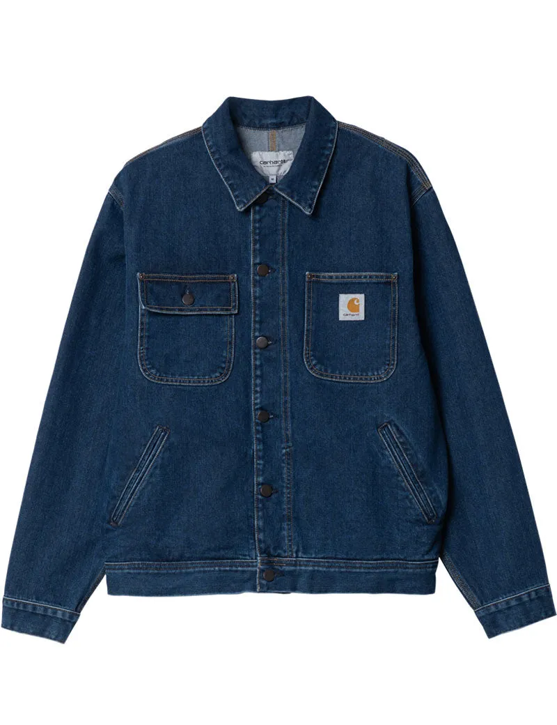 Carhartt Wip Saledo Denim Jacket Organic Blue Stone Washed