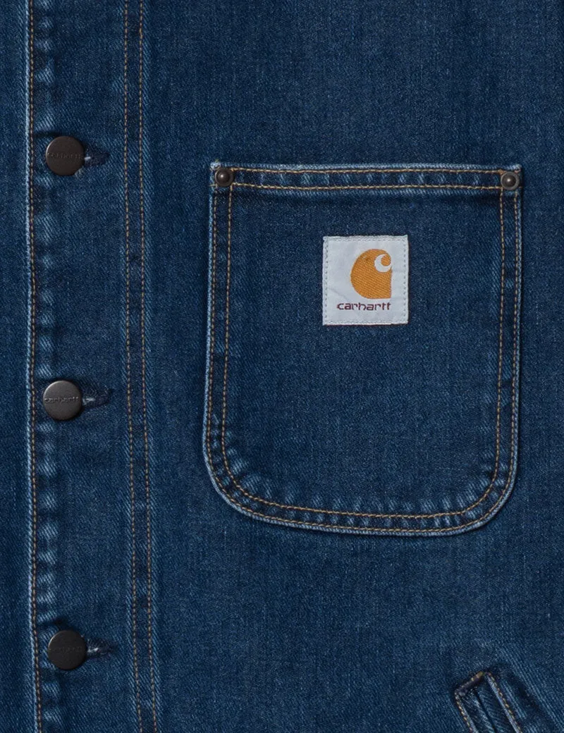 Carhartt Wip Saledo Denim Jacket Organic Blue Stone Washed