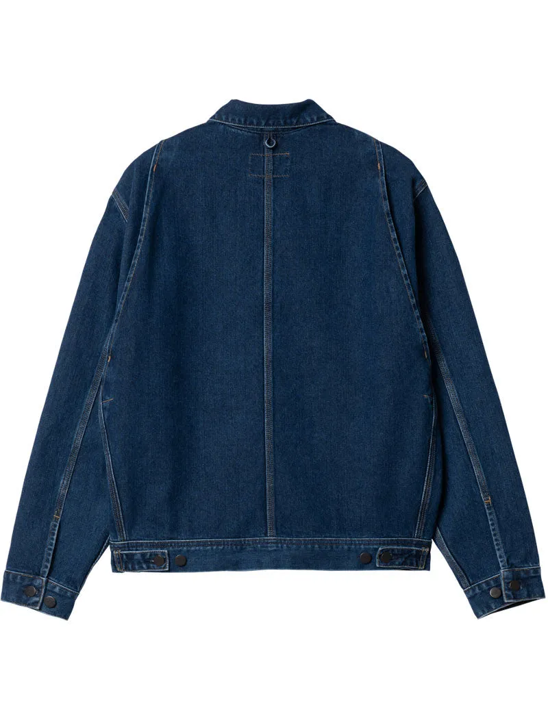 Carhartt Wip Saledo Denim Jacket Organic Blue Stone Washed