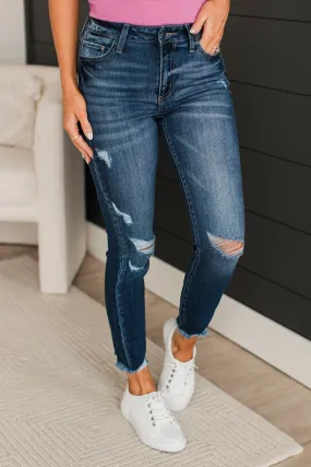 Cello Crop Skinny Jeans in Genevive Wash