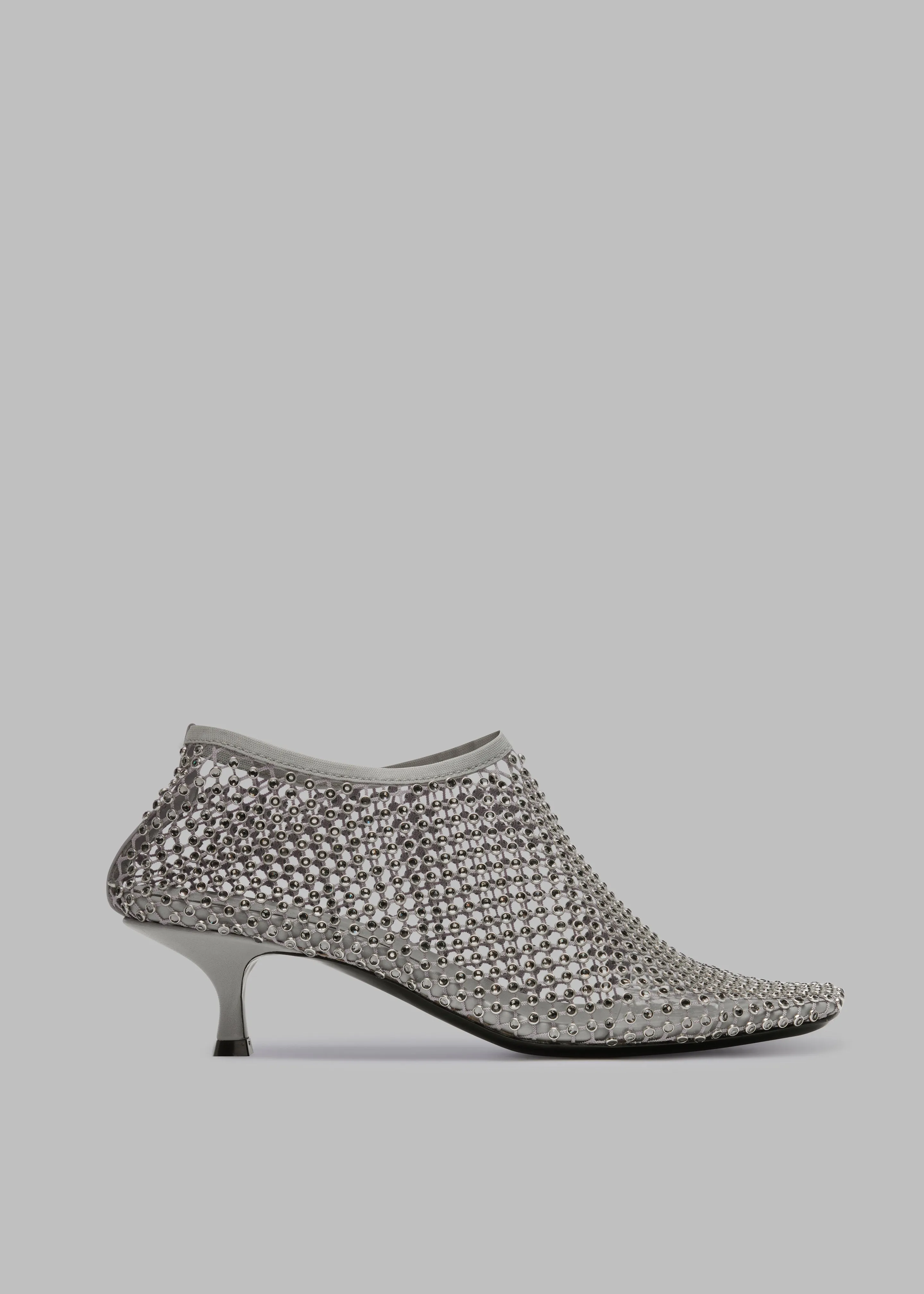 Christopher Esber Minette Crystal Micro Heels - Slate Grey