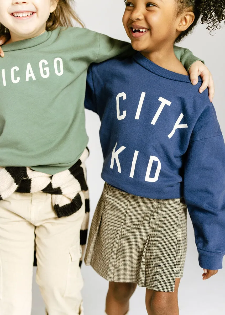 City Kid Crewneck - Blue