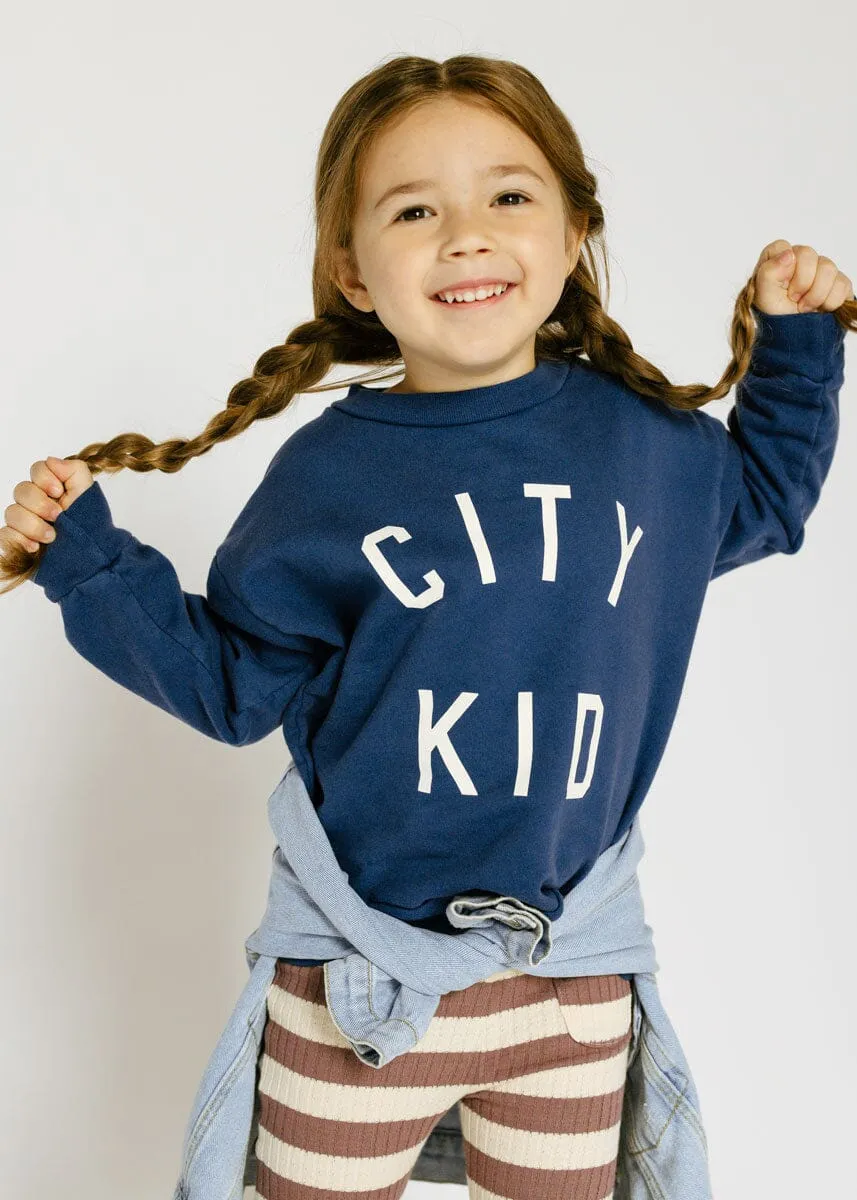 City Kid Crewneck - Blue