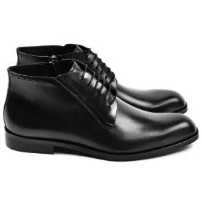 Corrente Side Zipper Chukka Boot Black