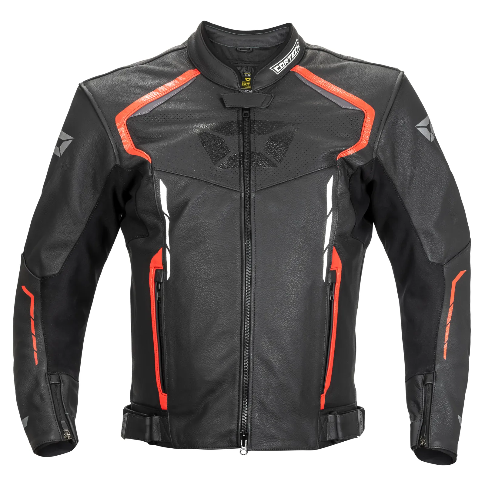 Cortech Motorcycle Chicane Leather Riding Jacket