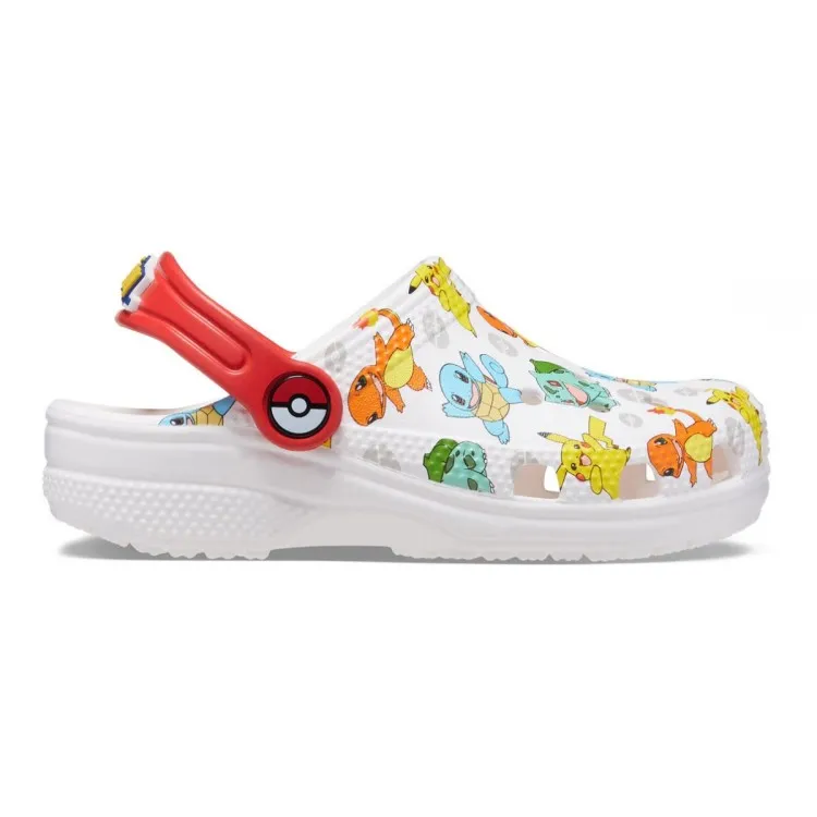 Crocs Kids Classic Pokemon Clog Bambino White