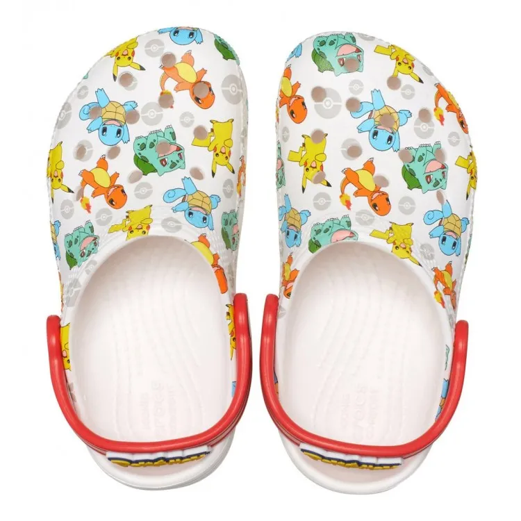 Crocs Kids Classic Pokemon Clog Bambino White