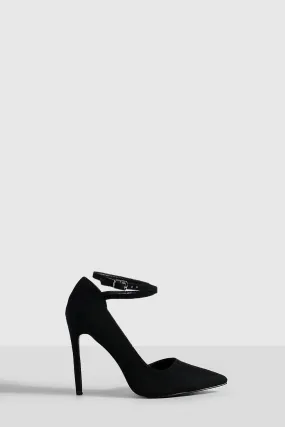 Crossover Strap Stiletto Pumps