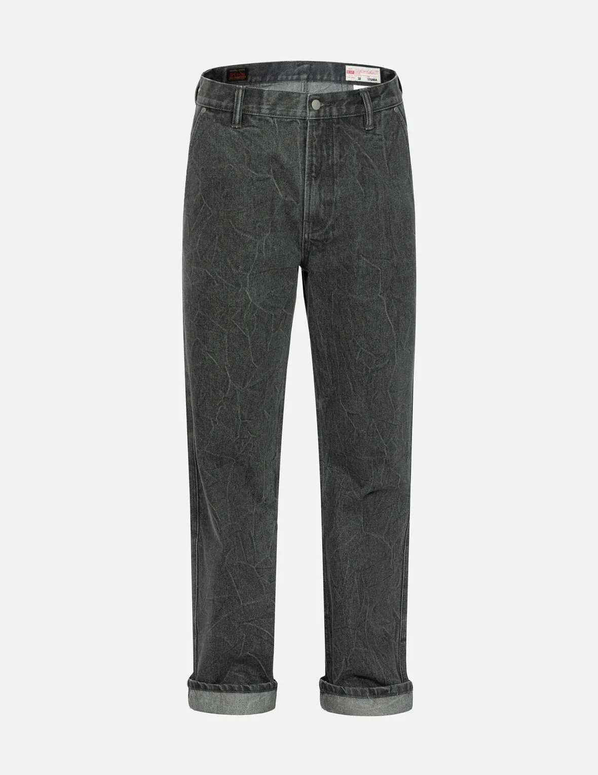 Daicock with Fringed Edges Baggy Fit Work Jeans