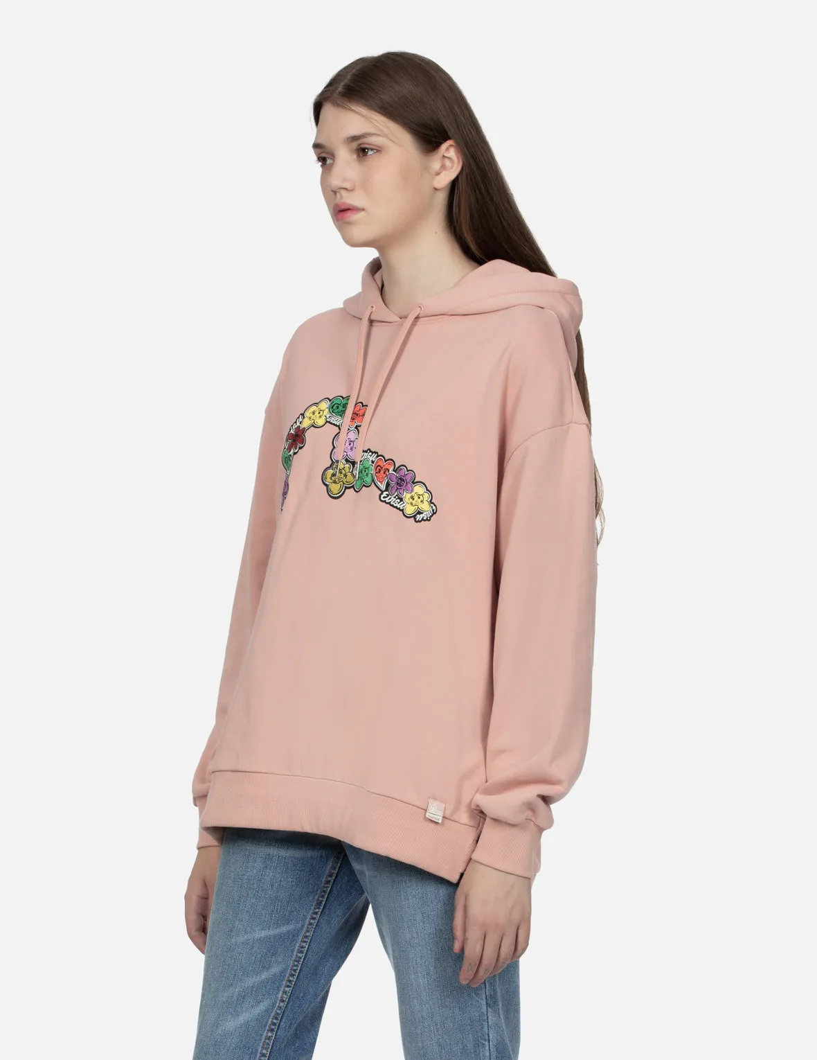 Daruma Floral Seagull Print Oversized Sweatshirt