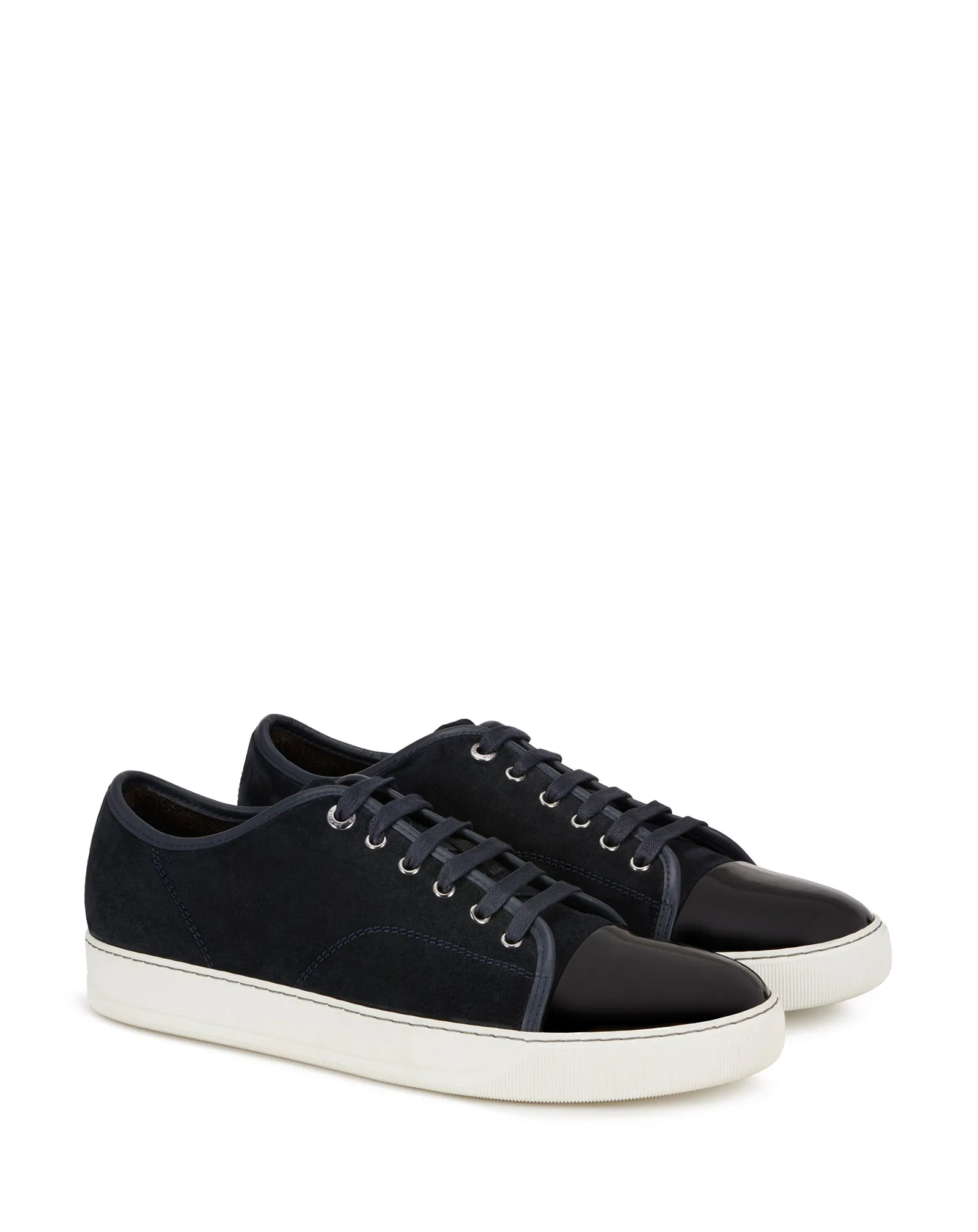 DBB1 SUEDE AND PATENT LEATHER SNEAKERS