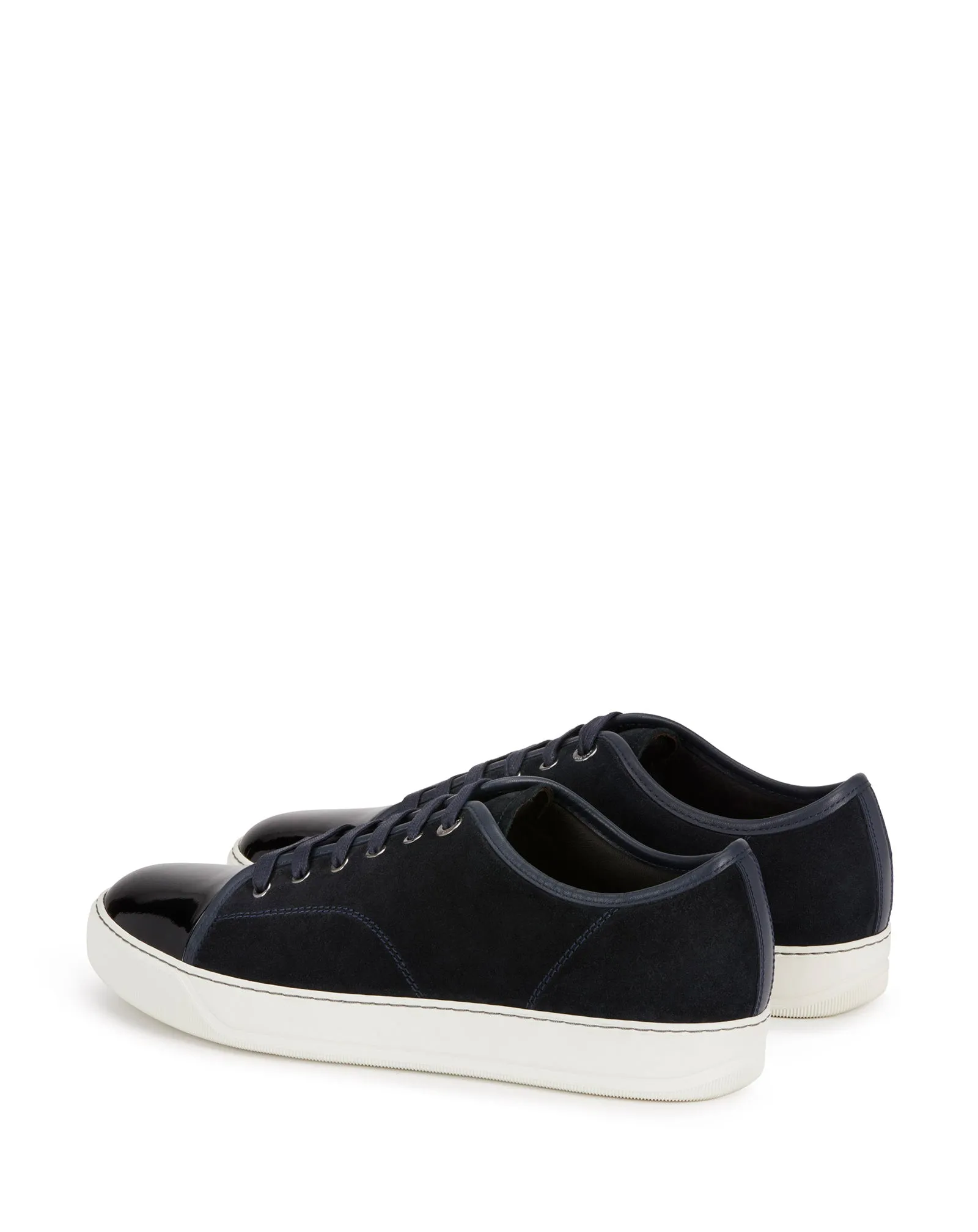 DBB1 SUEDE AND PATENT LEATHER SNEAKERS