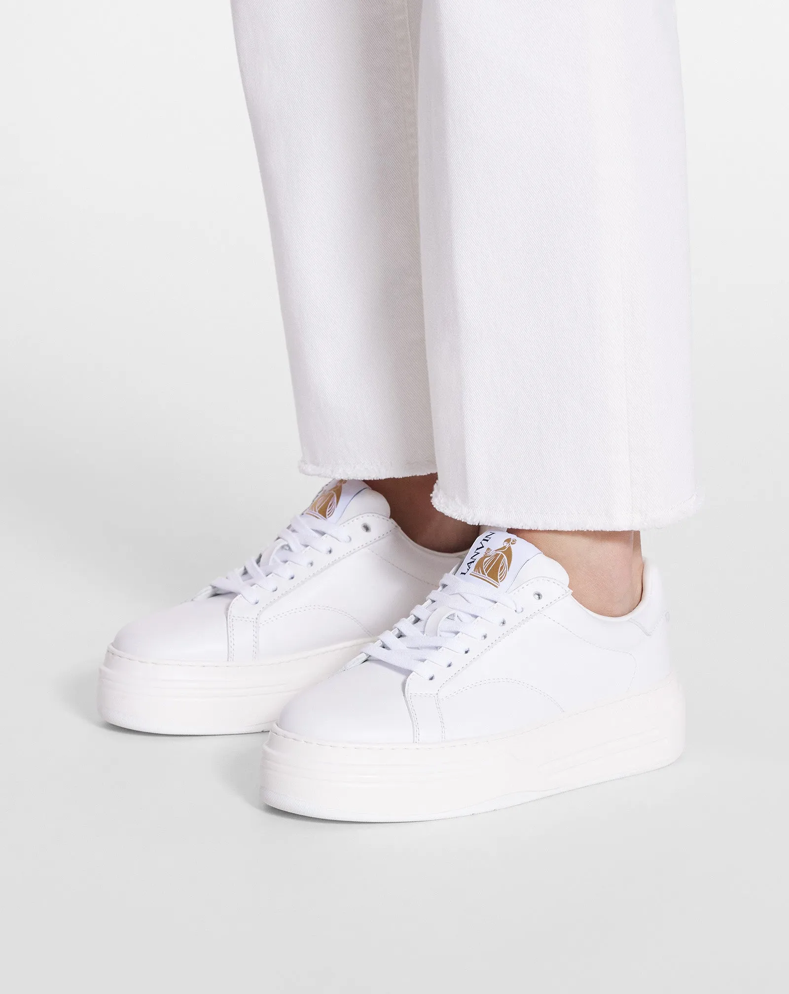 DDB0 LEATHER PLATFORM SNEAKERS