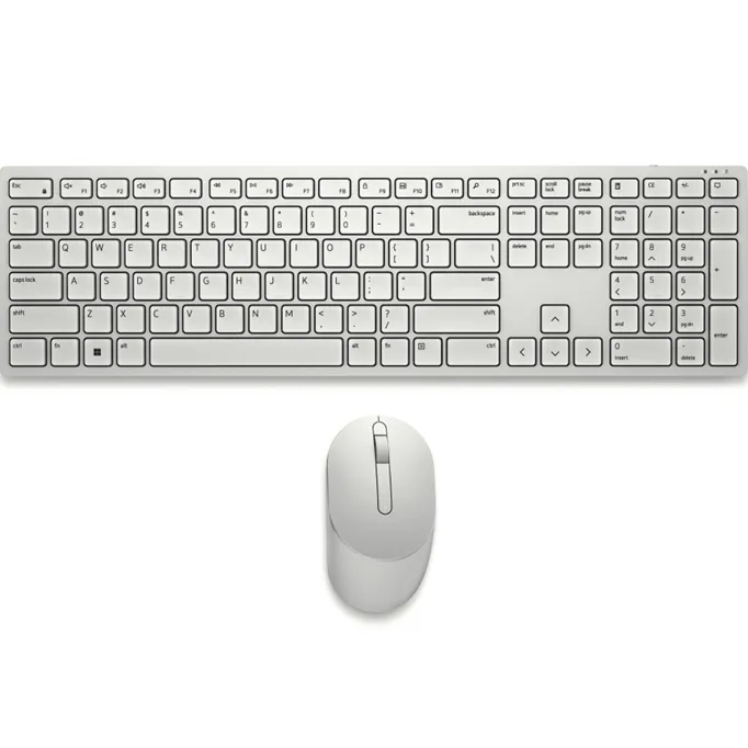 Dell Pro Wireless Keyboard Mouse Set KM5221W White Bundle