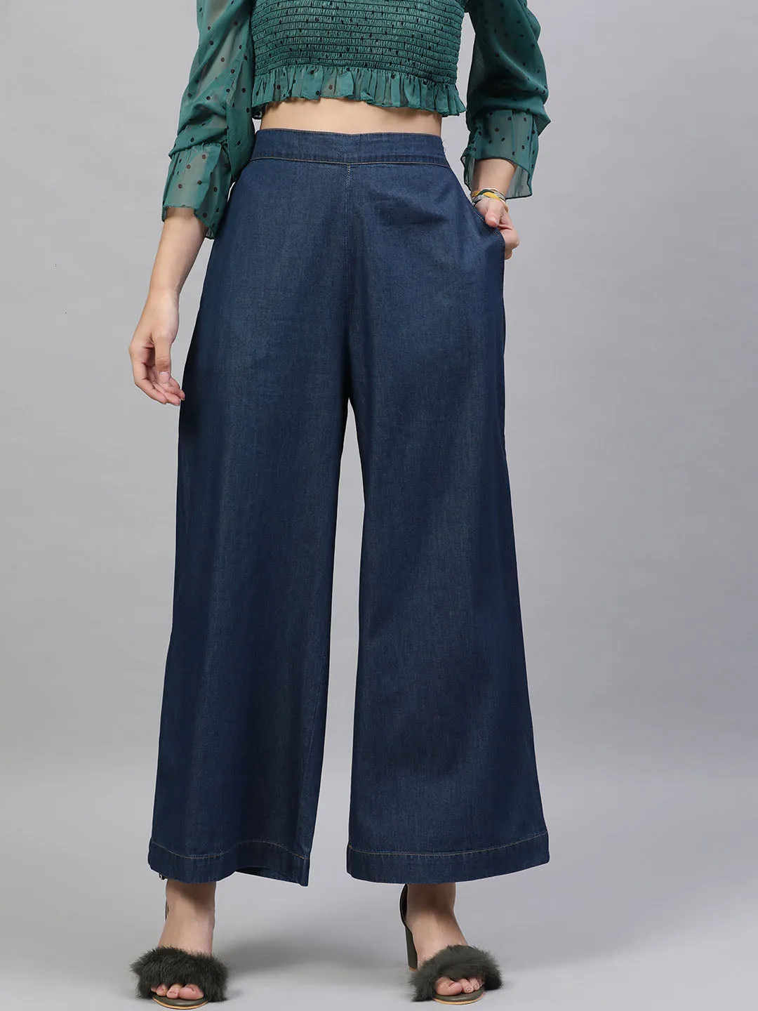 Denim Parallel Trousers