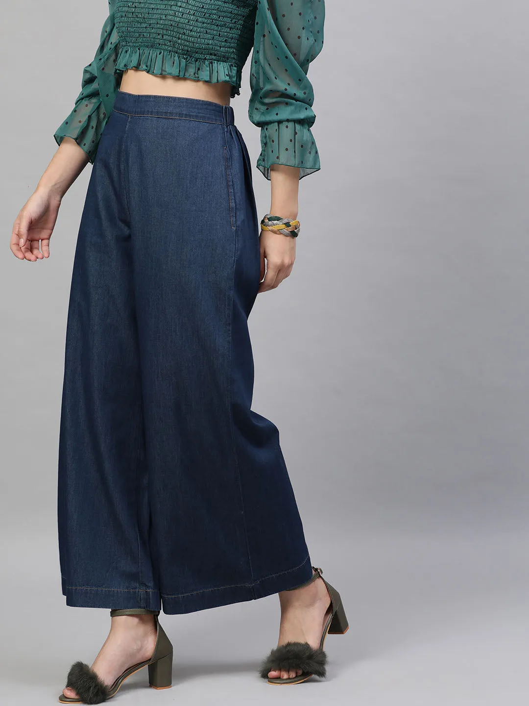 Denim Parallel Trousers