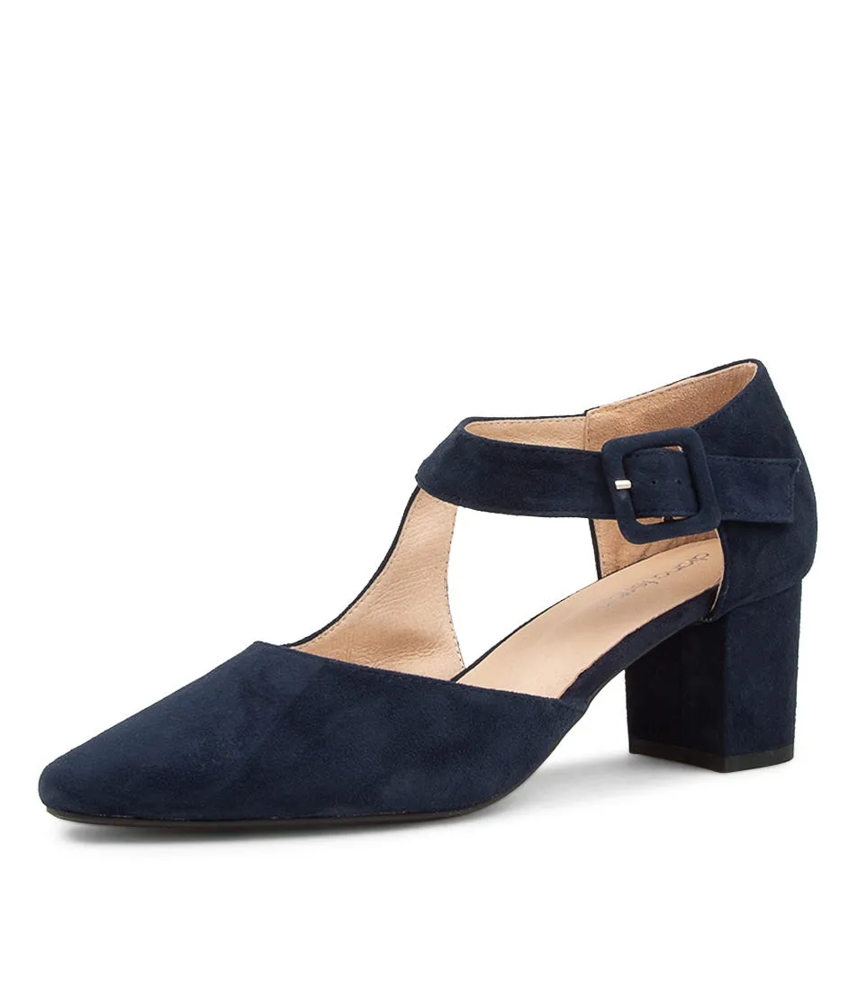 DIANA FERRARI Latisha Navy Suede Heels