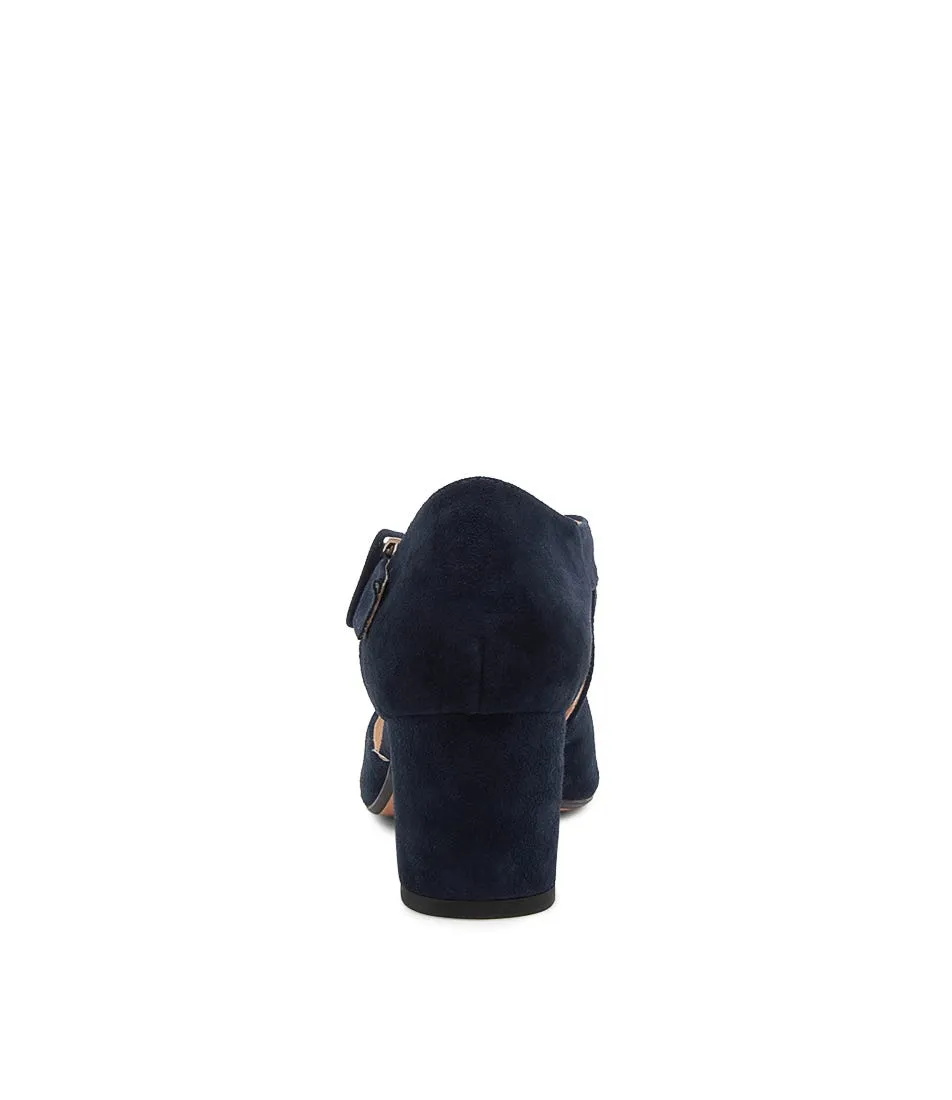 DIANA FERRARI Latisha Navy Suede Heels