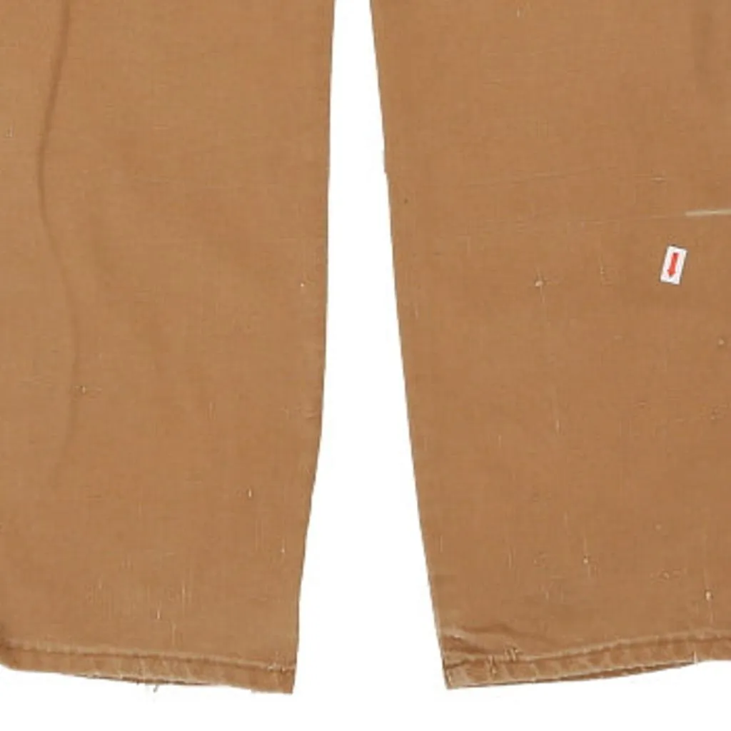 Dickies Carpenter Trousers - 30W 32L Brown Cotton