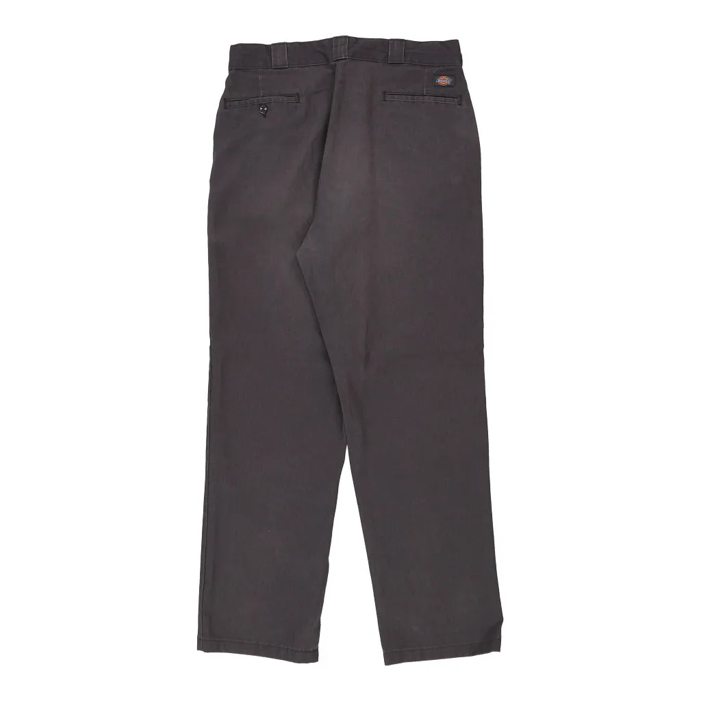 Dickies Trousers - 34W 32L Brown Cotton Blend