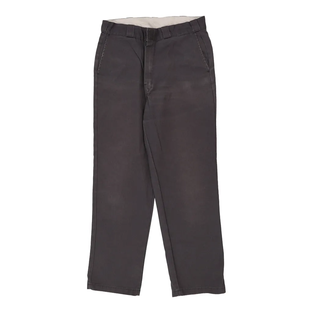 Dickies Trousers - 34W 32L Brown Cotton Blend