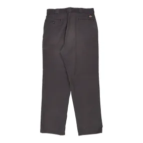 Dickies Trousers - 34W 32L Brown Cotton Blend