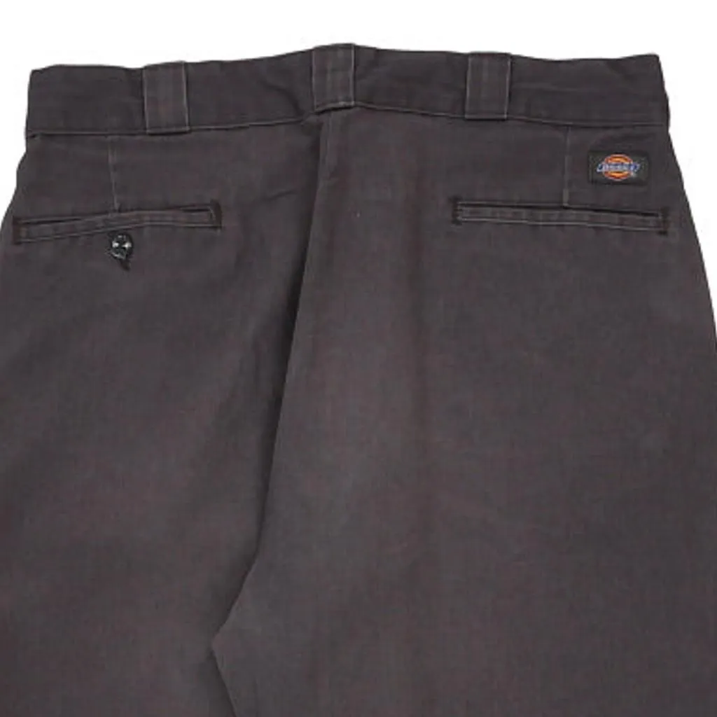 Dickies Trousers - 34W 32L Brown Cotton Blend