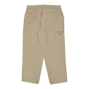 Dickies Trousers - 40W 32L Beige Cotton Blend